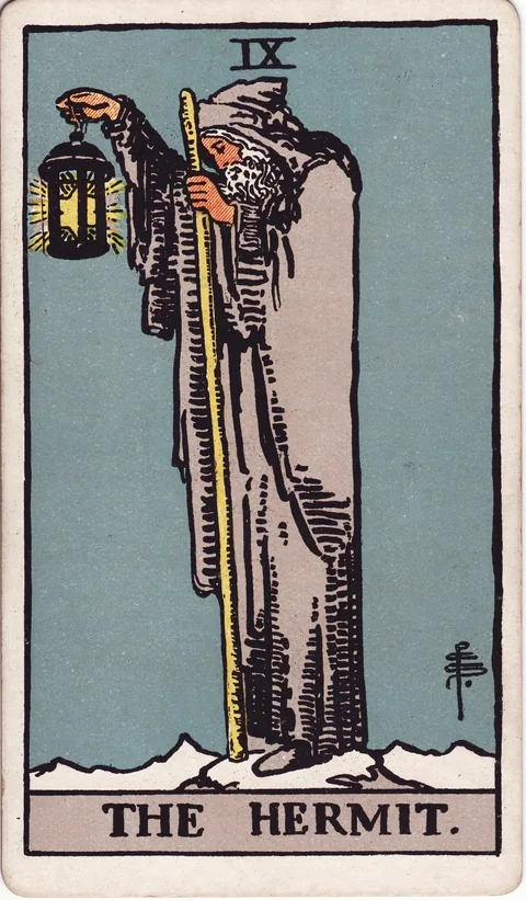 The Hermit, Major Arcana card 9